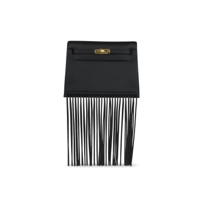 HERMES MASTER KELLY DANSE ANATE BLACK SWIFT GOLD HARDWARE (22*17*7cm)